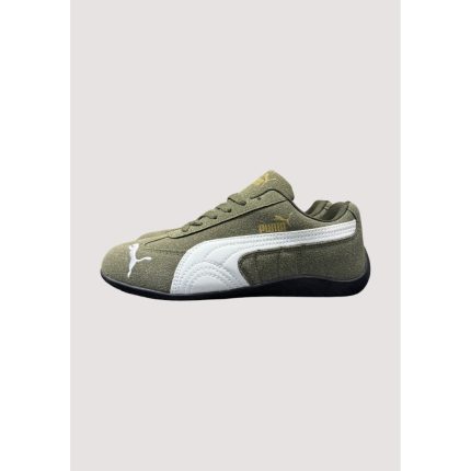 PUMA SPEEDCAT WOMENS OLIVE GREEN WHITE