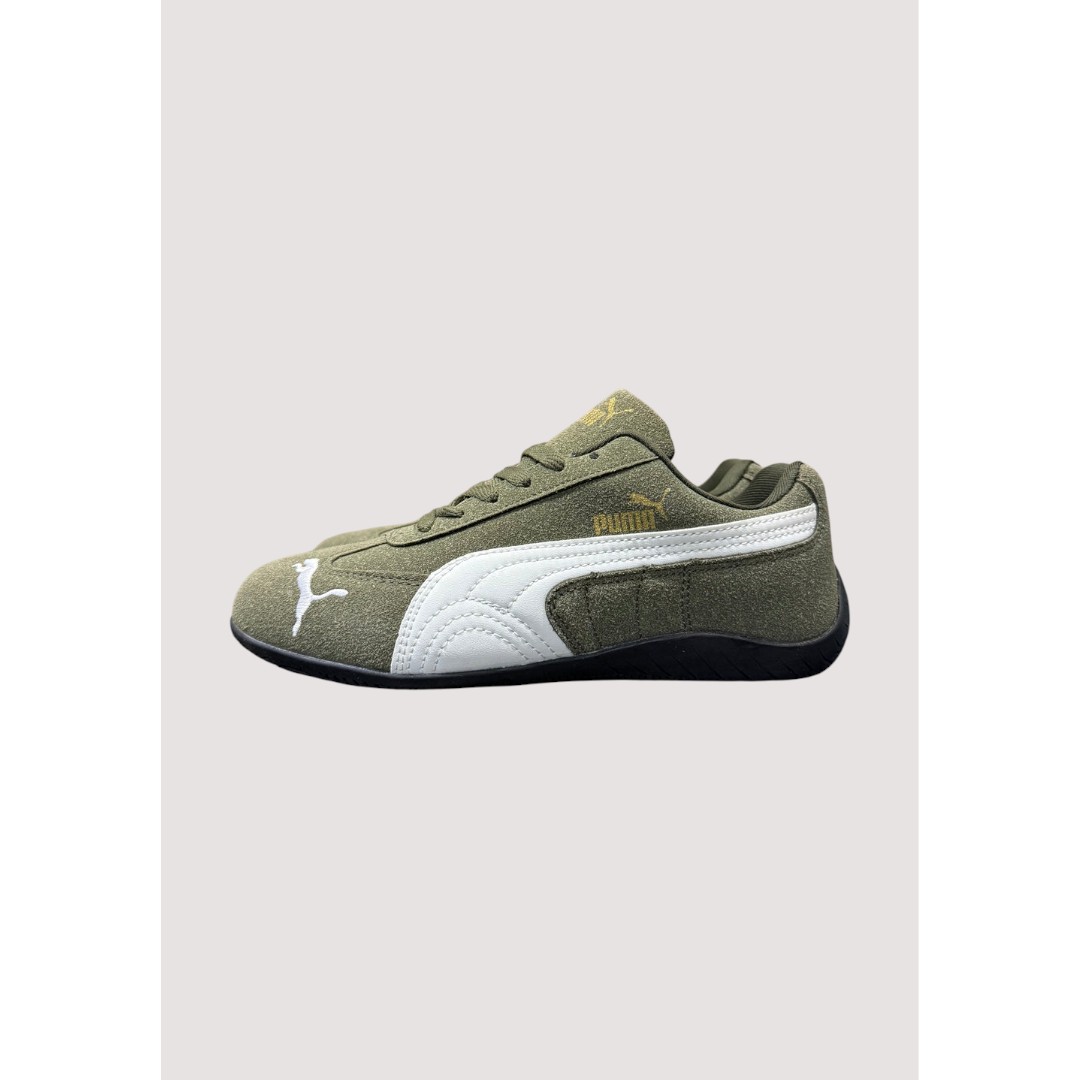 puma-speed-cat-womens-green-white-1 (1) PUMA SPEEDCAT WOMENS OLIVE GREEN WHITE