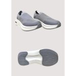 SKECHERS GREY-WHITE SLIP ON WOMEN SHOES
