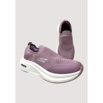 SKECHERS PINK-WHITE SLIP ON WOMEN SHOES