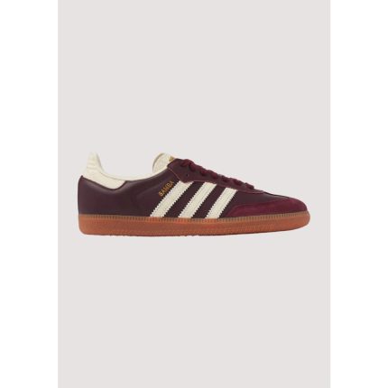 ADIDAS SAMBA OG MAROON GOLD METALLIC SHOES