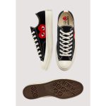 CONVERSE CHUCK TAYLOR 70’s ALL STAR LOW CDG PLAY BLACK