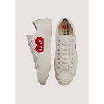 CONVERSE CHUCK TAYLOR 70βs ALL STAR LOW CDG PLAY WHITE