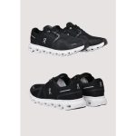 ON CLOUD 6 BLACK WHITE RUNNING SHOES - Image 4