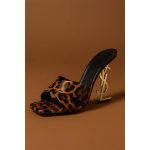 YSL BLACK LEOPARD PRINT SAINT LAURENT HEEL