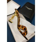 YSL BLACK LEOPARD PRINT SAINT LAURENT HEEL