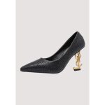 YSL BLACK PEARL SAINT LAURENT PUMP LUXURY HEEL