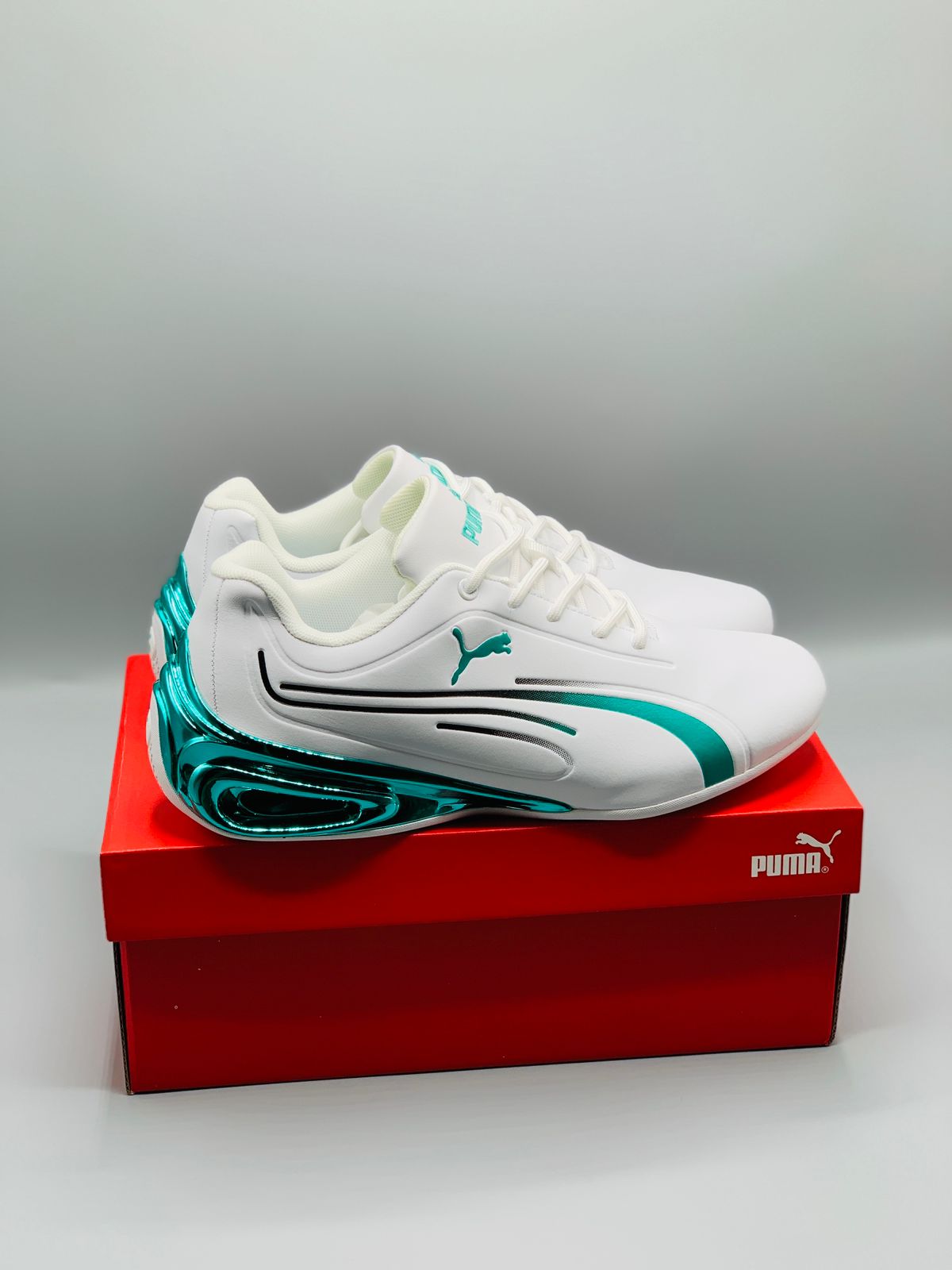 PUMA SUPER GT MOTORSPORT WHITE GREEN SHOES