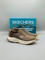 SKECHERS SLIP IN ARCHFIT 'CARBON INFUSED' BROWN SHOES