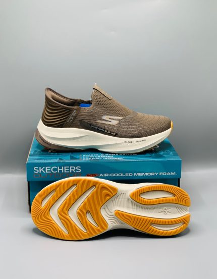 SKECHERS SLIP IN ARCHFIT 'CARBON INFUSED' BROWN SHOES