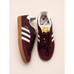 ADIDAS SAMBA OG MAROON GOLD METALLIC SHOES