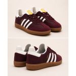 ADIDAS SAMBA OG MAROON GOLD METALLIC SHOES