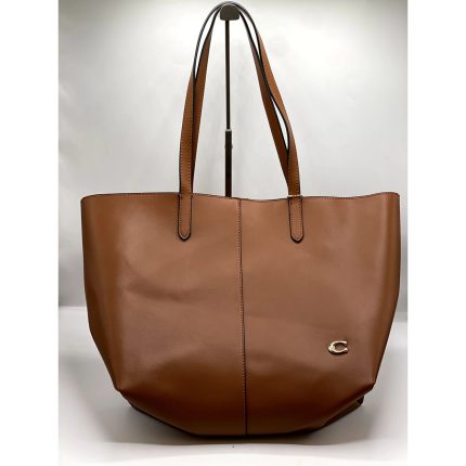 COACH NORTH 32 GRAND TOTE BROWN HANDBAG.
