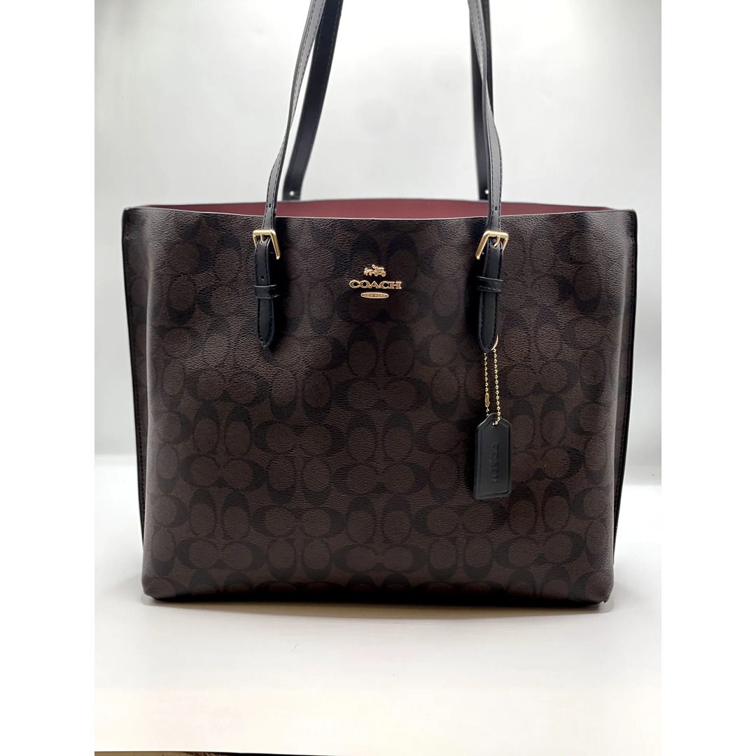Coach-Mollie-Tote-in-Signature-Canvas-coffe-brown (1) COACH MOLLIE COFFEE GRAND TOTE SIGNATURE CANVAS.
