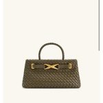JW PEI ELORA WOVEN TOTE OLIVE HANDBAG.