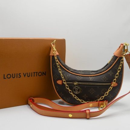 LIS VUITTON MONOGRAM BROWN CROSS BODY BAG.