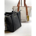 MICHAEL KORS PRATT BLACK SMALL TOTE BAG.