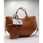 POLENE CYME TOTE LARGE BAG BROWN.