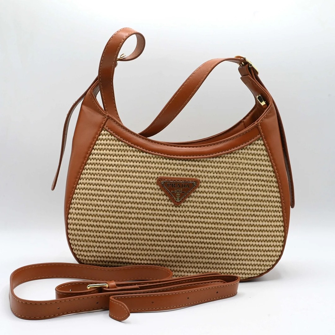Prada-Crossbody-bag-Brown (1) PRADA CROSSBODY BAG BROWN. - Image 1