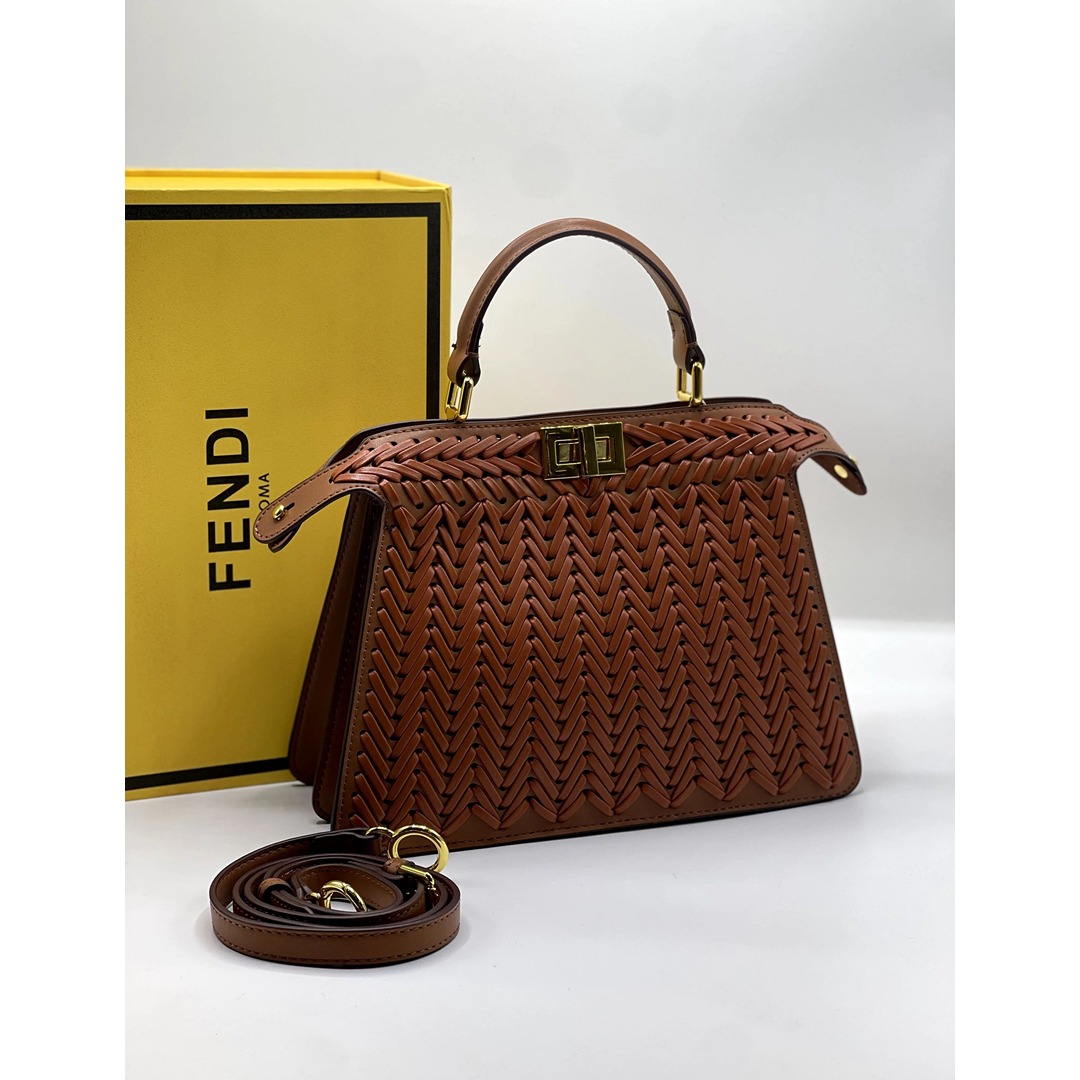 fendi-peekaboo-iseeu-small-handbag-brown-2 (1) Tags: FENDI,