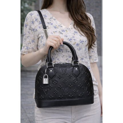 LOUIS VUITTON NEO ALMA BLACK MONOGRAM HANDBAG
