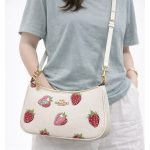 COACH TERI SHOULDER WHITE BAG