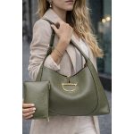 GUCCI MAXI OLIVE SOFTBIT TOTE SHOULDER BAG
