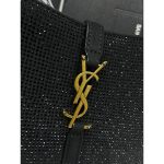 YSL SAINT LAURENT LE 5 à 7 RHINESTONE EMBELLISHED HOBO BAG