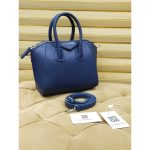 GIVENCHY ANTIGONA SATCHEL BLUE HANDBAG