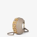 FENDI GRAPHY MINI HOBO FENDI LETTER NUDE SHOULDER BAG
