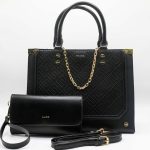 ALDO CATYLA TOTE BLACK BAG WITH WALLET.