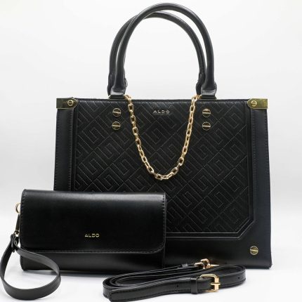 ALDO CATYLA TOTE BLACK BAG WITH WALLET.