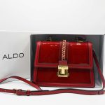 ALDO ICONIMAC TOTE RED HANDBAG.