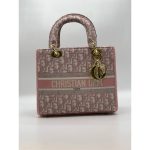 CHRISTIAN DIOR LADY D LITE PINK SIGNATURE BAG