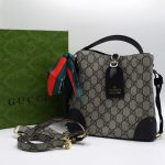 GUCCI BUCKET BLACK HANDBAG.