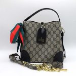 GUCCI BUCKET BLACK HANDBAG.