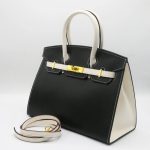 HERMES BIRKIN BLACK HAND BAG 25.