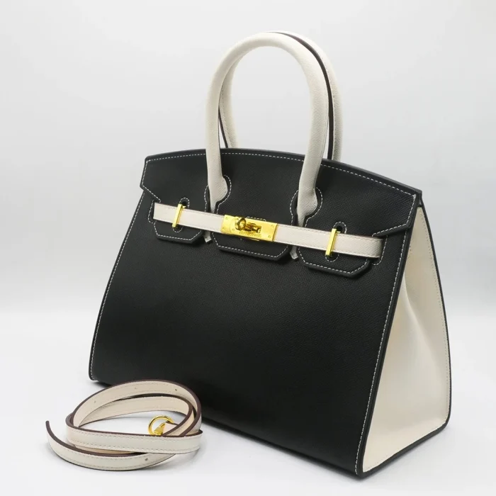 HERMES BIRKIN BLACK HAND BAG 25.