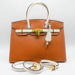 HERMES BIRKIN BROWN HAND BAG 25.