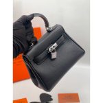 HERMES KELLY TOGO 25 RETURNS BEIGE HANDBAG.