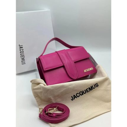 JACQUEMUS LE GRAND BAMBINO CROSS PINK BODY BAG.