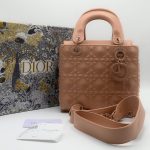 LADY DIOR CANNAGE PATTERN LADY LIGHT PINK BAG.