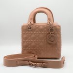LADY DIOR CANNAGE PATTERN LADY LIGHT PINK BAG.