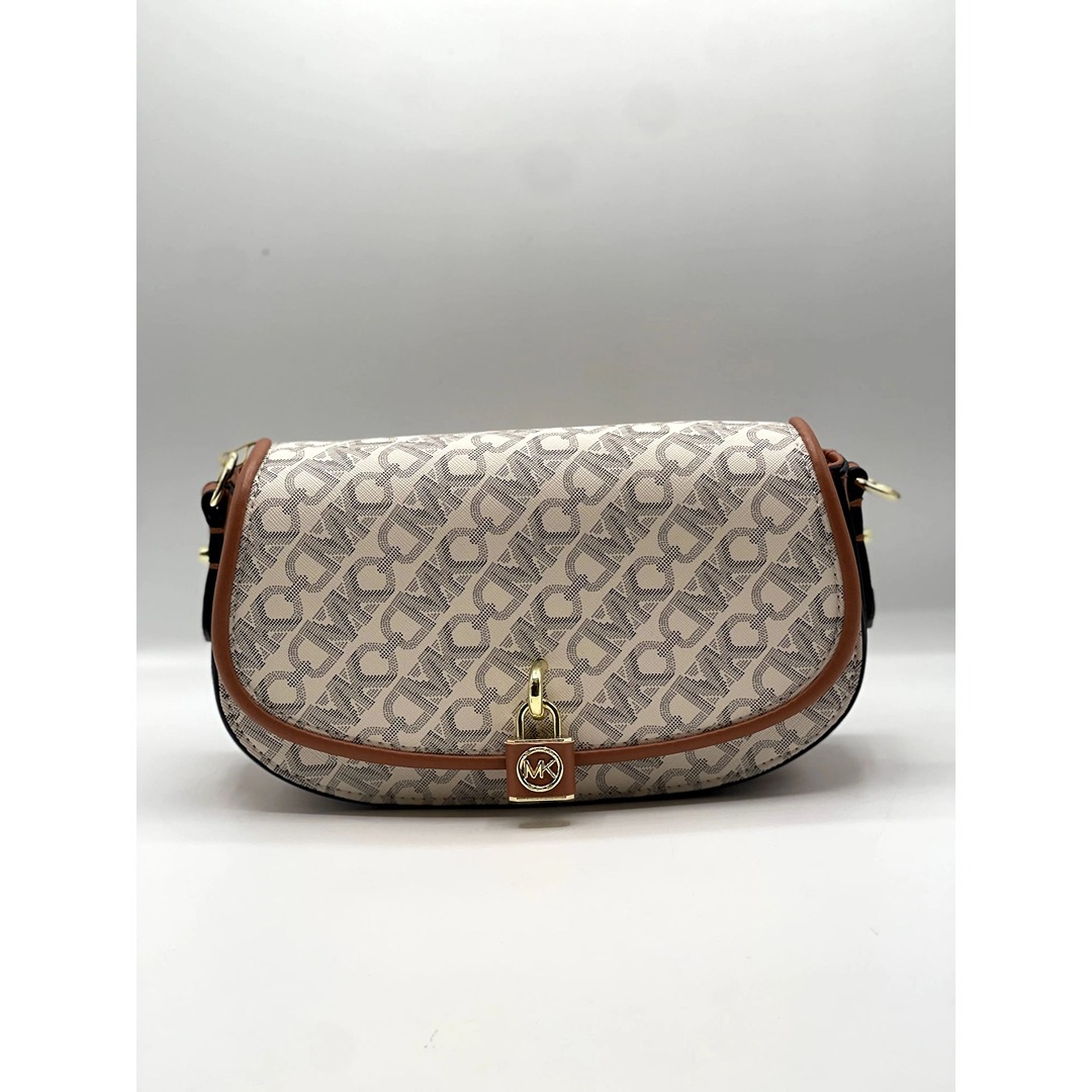 MICHAEL KORS SMALL EMPIRE CREAM SIGNATURE BAG