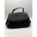 POLENE NUMERO DIX MEDIUM BLACK HANDBAG.