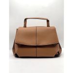 POLENE NUMERO DIX MEDIUM BROWN HANDBAG.