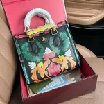 GUCCI DIANA BAMBOO SMALL BLACK HANDLE BAG