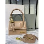 JACQUEMUS LE CHIQUITO MOYEN BOUCLE BEIGE BAG