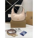 COACH LIGHT PINK QUILTED MINI CROSS BODY BAG