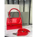JACQUEMUS LE CHIQUITO MOYEN BOUCLE RED BAG